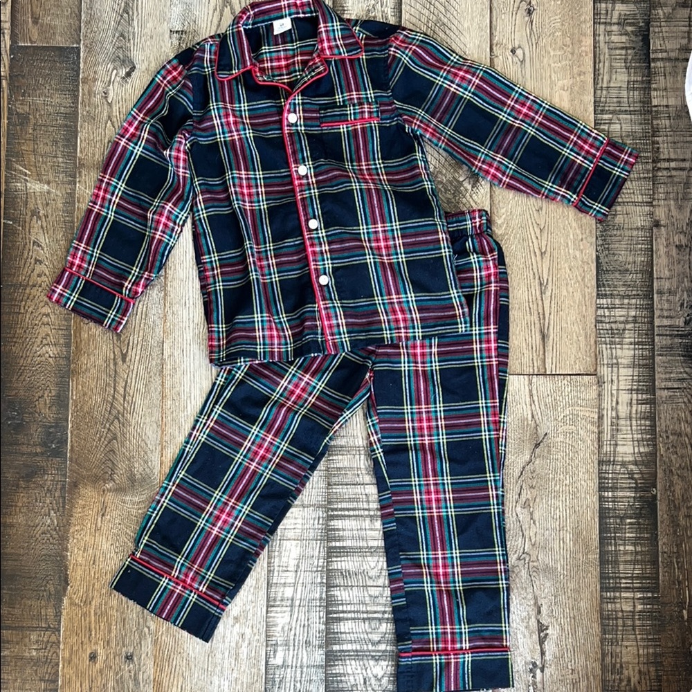 Crewcuts black watch Plaid holiday flannel Pajama Set | 6